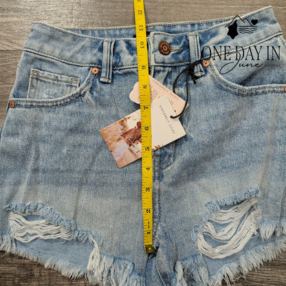 Sincerely Jules High Rise Denim Shorts Size 0