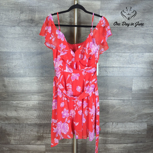 Premier Amour Off Shoulder Spaghetti Strap Mini Dress Size S