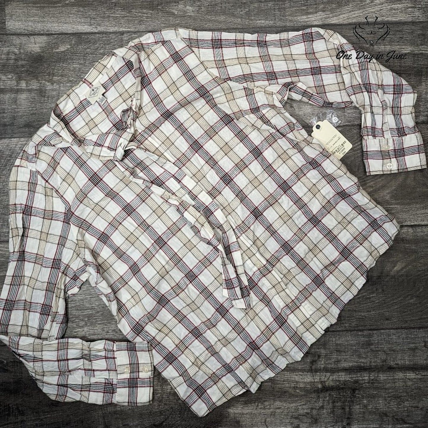 St. John's Bay Button Down Flannel Shirt Size XL