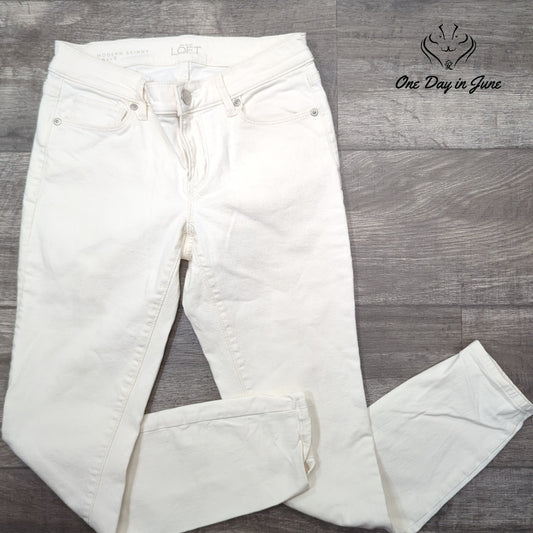 Loft Modern Skinny Ankle Jeans Size 2