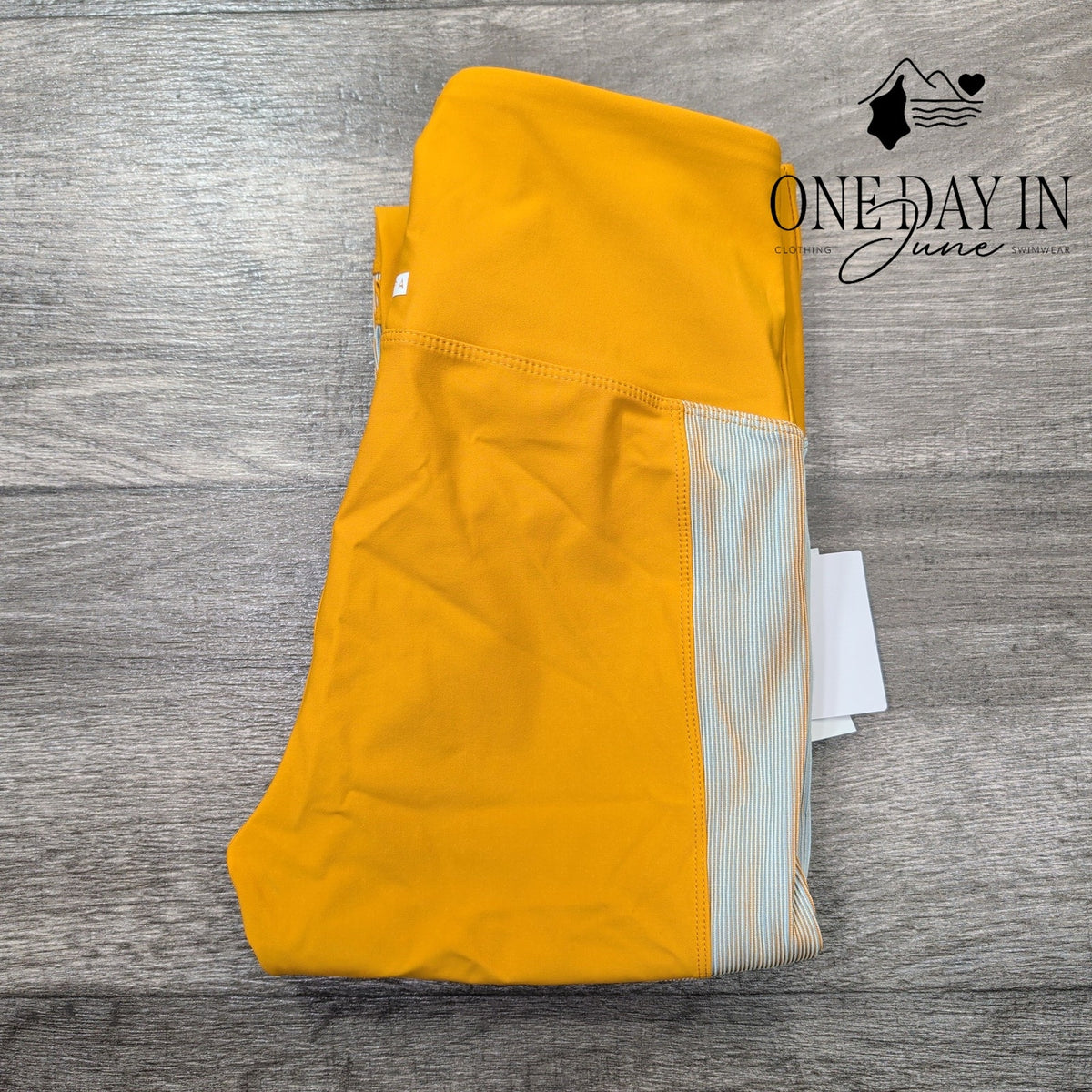 Nylora High Rise Colorblock Yoga Leggings Tangerine Blue NWT Size M