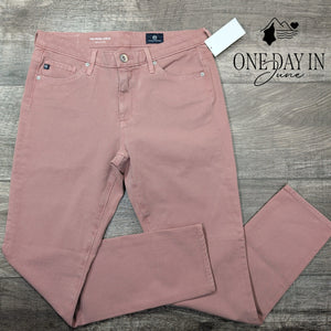 AG Adriano Goldschmied The Prima Ankle Cigarette Jeans Rose Pink NWT Size 4 (27)