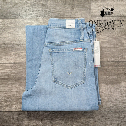 Hudson Jamie High Waist Wide Leg Jeans Light Wash NWT Size 2 (26)