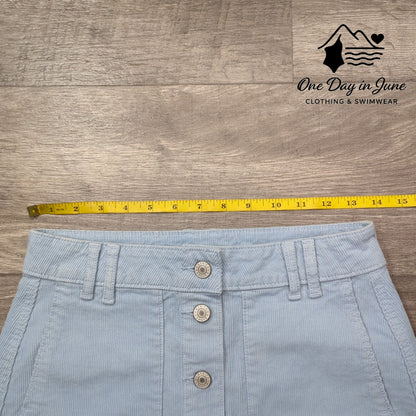 American Eagle Outfitters Corduroy Button Front Mini Skirt Size 0