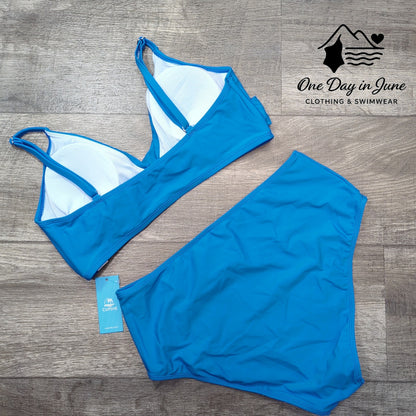 Cupshe Cross Front High Waist Bikini Swimsuit Size L