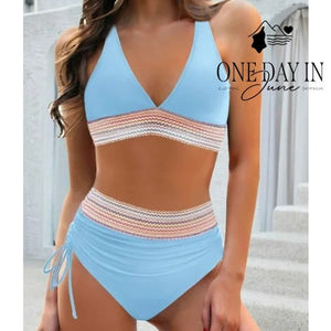 Blooming Jelly High Waist Bikini Swimsuit Size S