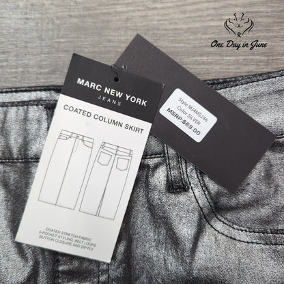 Marc New York Coated Denim Mini Skirt Size 6