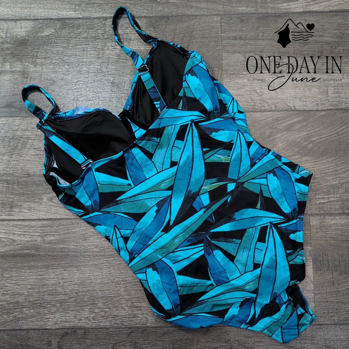 Aqua Regina Tropical One Piece Swimsuit Size XL