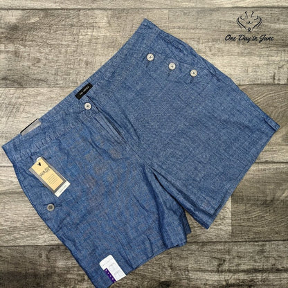 The Limited Chambray Tailored Shorts Size 16