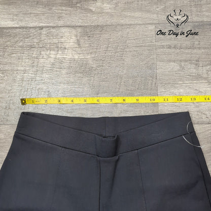 Nordstrom High Waist Skinny Ankle Ponte Pants Black Pull On Size S