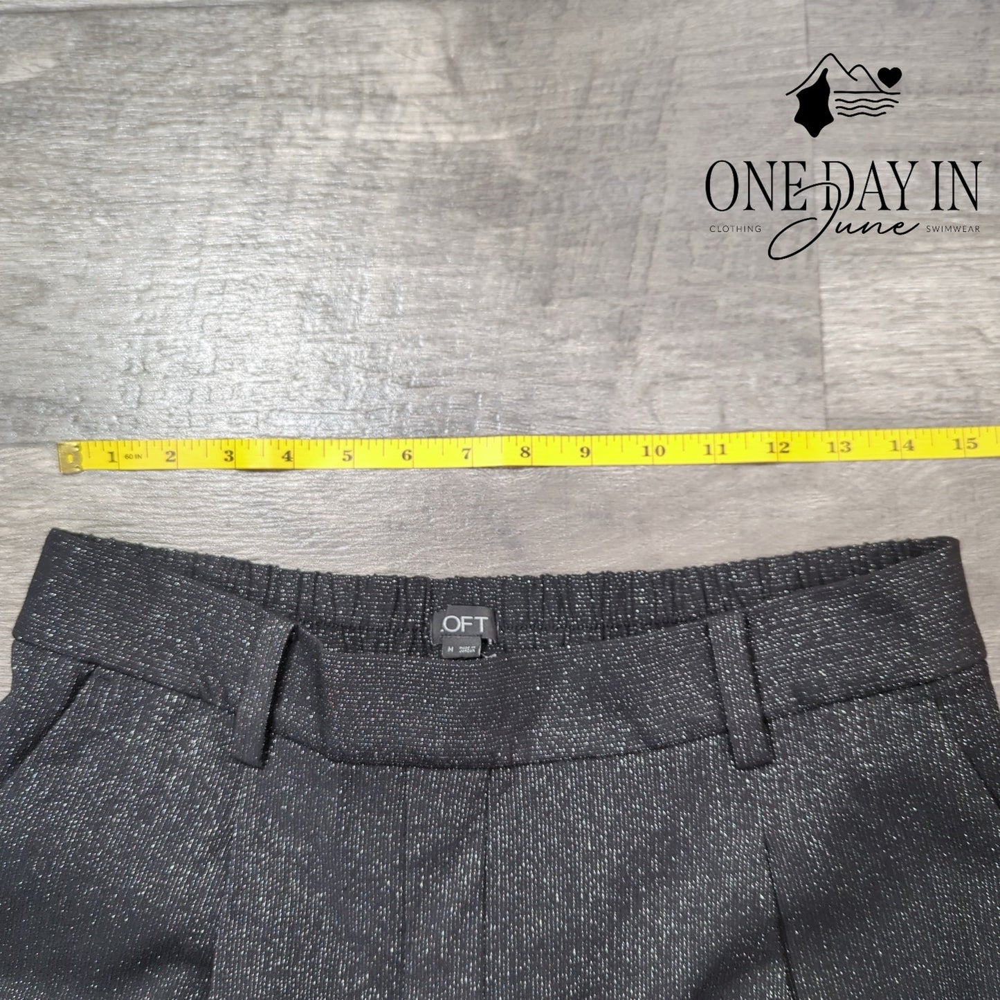 Loft Pull On Metallic Ankle Pants Size M