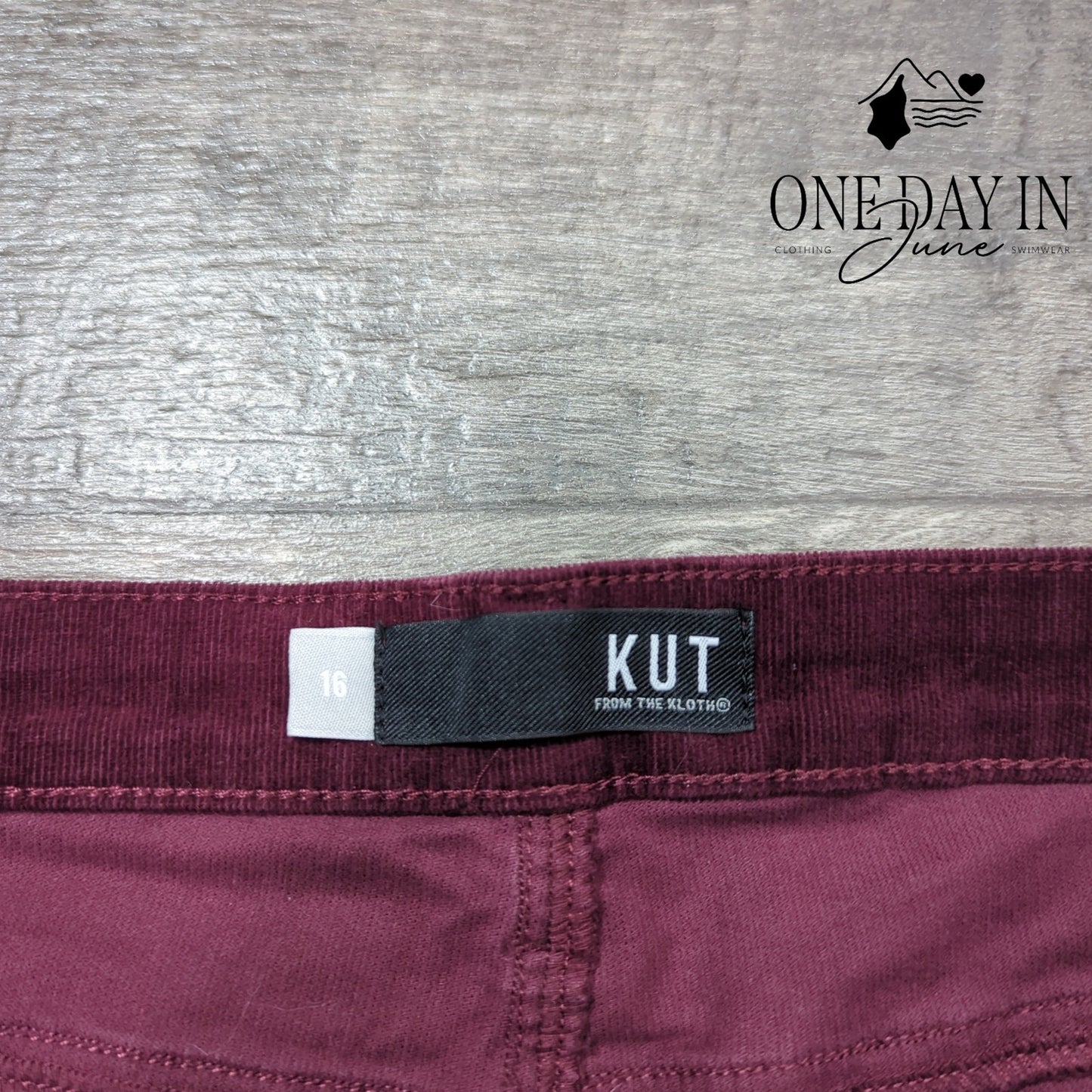 Kut from the Kloth Boot Cut Corduroy Pants Size 16