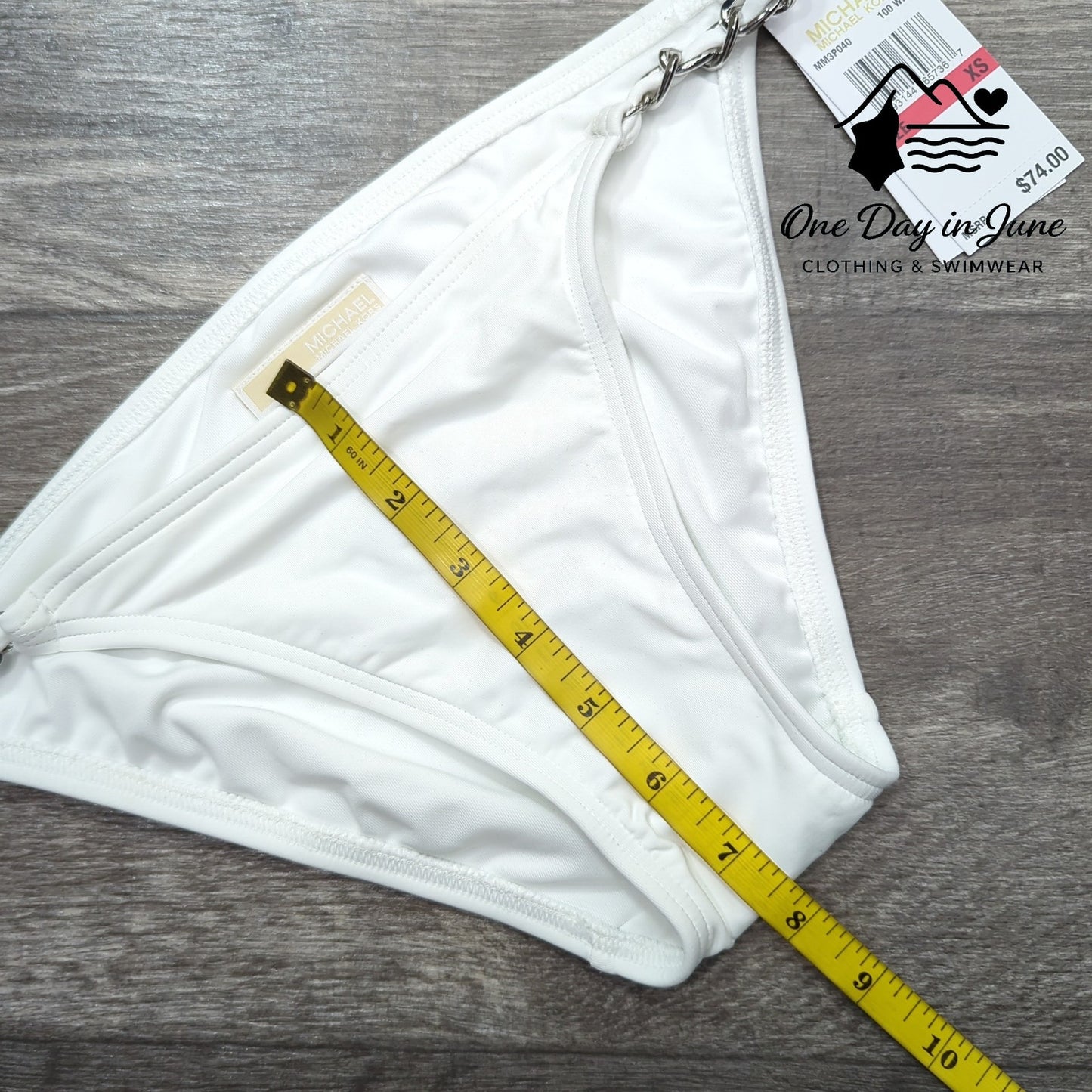 Michael Kors Chain Detail Bikini Bottom Size XS