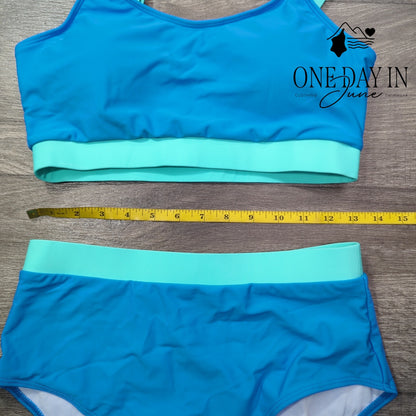 Adisputent Crop Bikini Swimsuit Size M