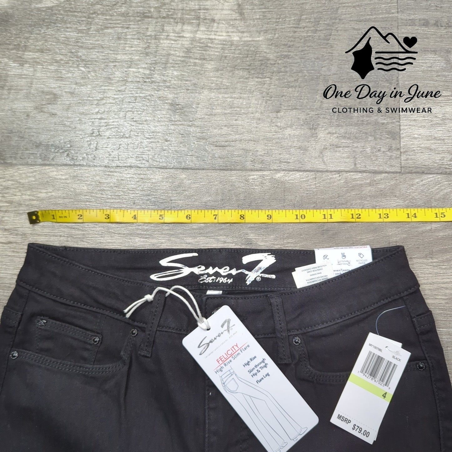 Seven7 Felicity High Rise Slim Fit Jeans Size 4