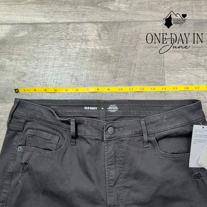 Old Navy High Rise Rockstar Super Skinny Distressed Jeans Size 16