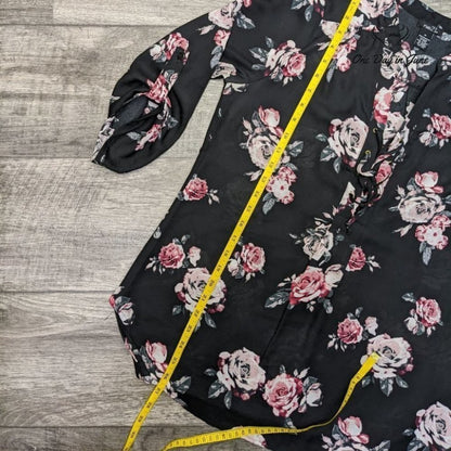 Rue 21 Sheer 3/4 Sleeve Top Size M