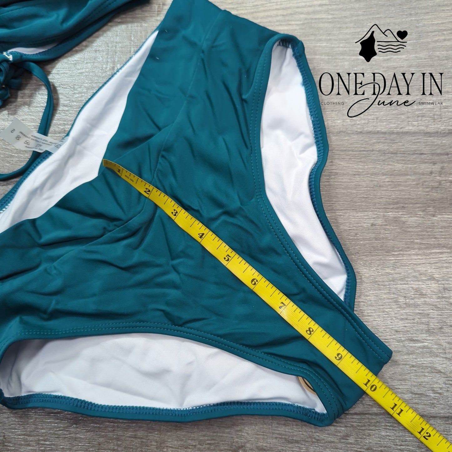 Limeeke Twist Front Lace Up Back Bikini Swimsuit Size S