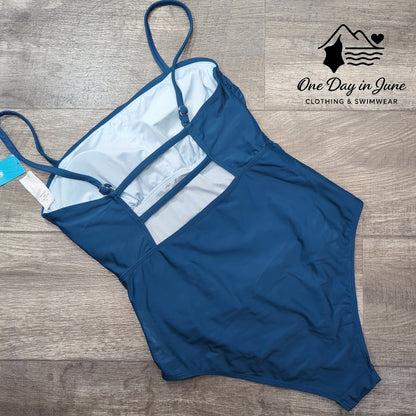 Cupshe Sandy Daze Shirred One Piece Swimsuit Size L