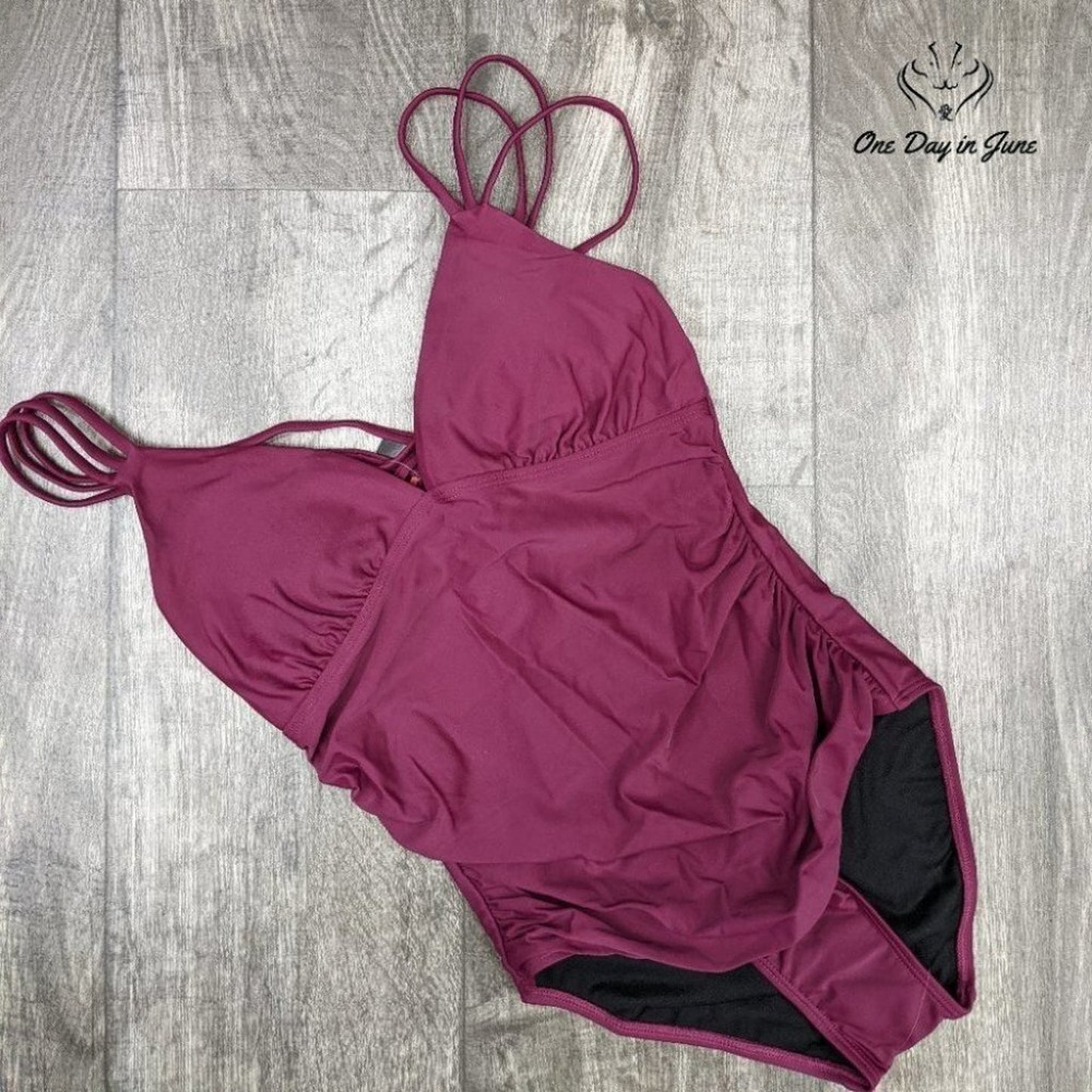 Mycoco Cross Back One Piece Swimsuit Size 6