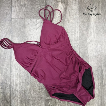 Mycoco Cross Back One Piece Swimsuit Size 6