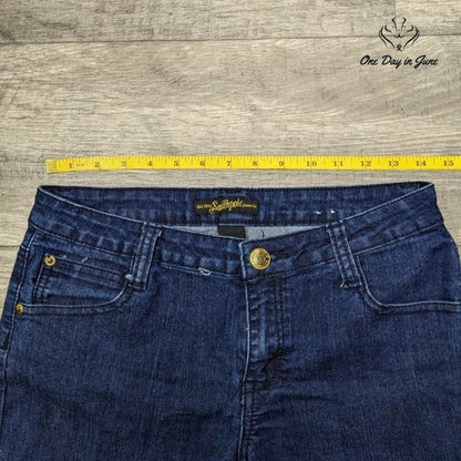 Southpole Juniors Embroidered Pocket Denim Shorts Size 9