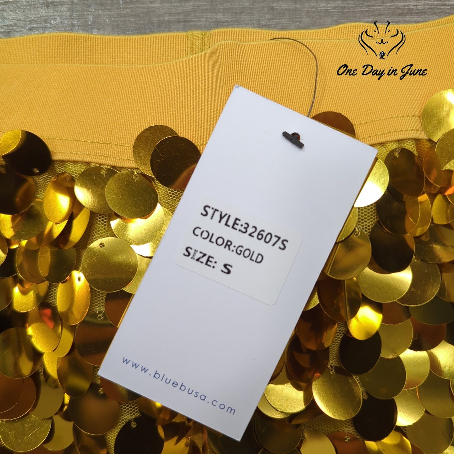 blue b. Pull On Sequin Mini Skirt Size S