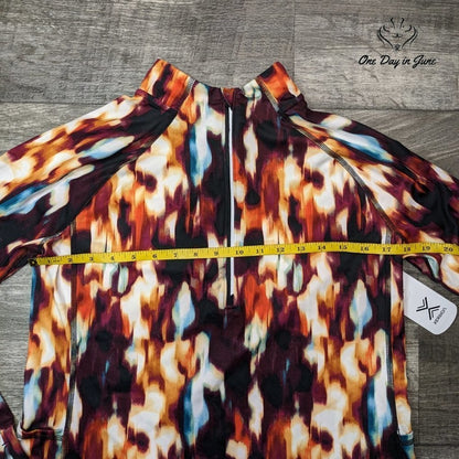 Xersion Xersion High Neck Long Sleeve Quarter-Zip Pullover Size M