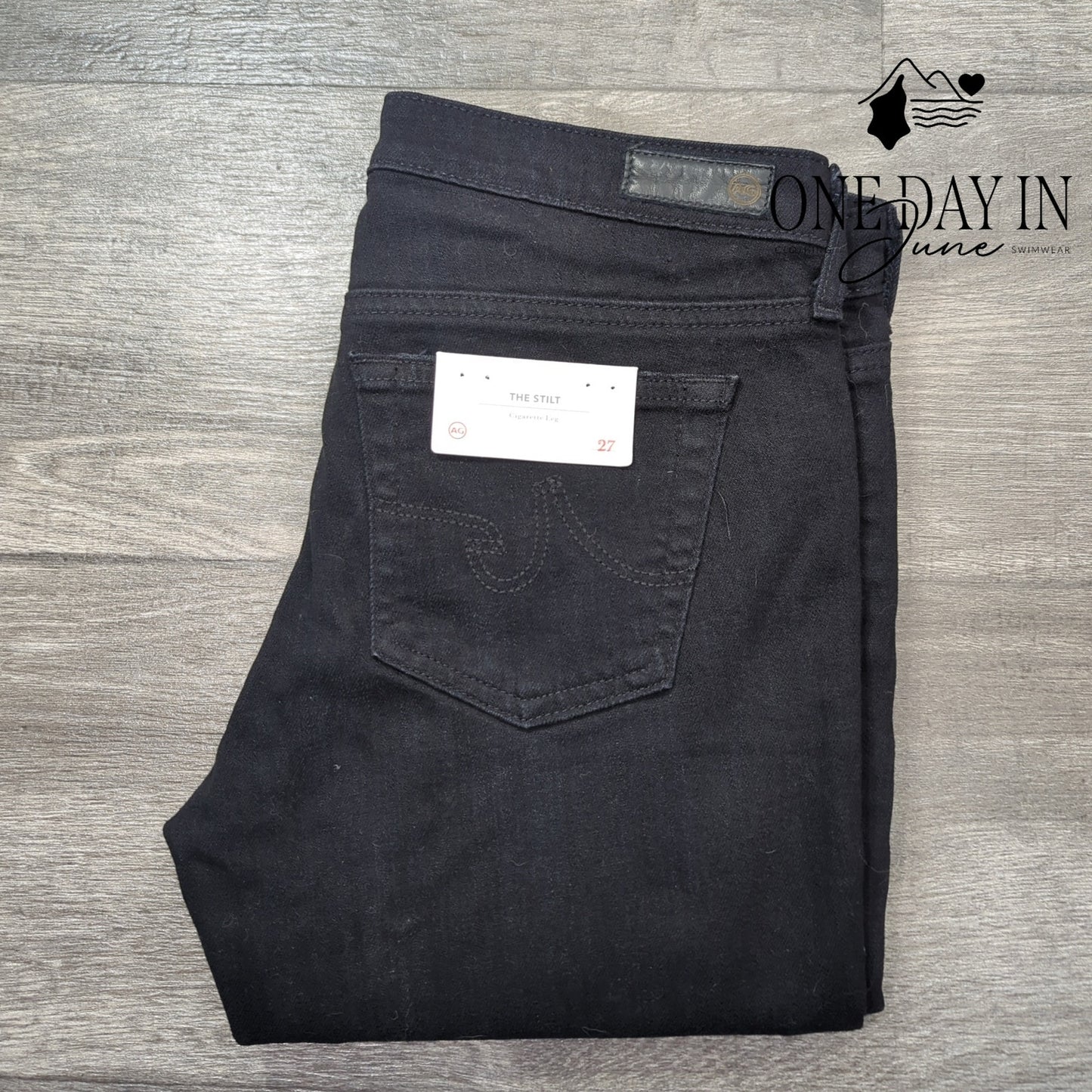 AG Adriano Goldschmied The Stilt Cigarette Distressed Jeans Size 4 (27)
