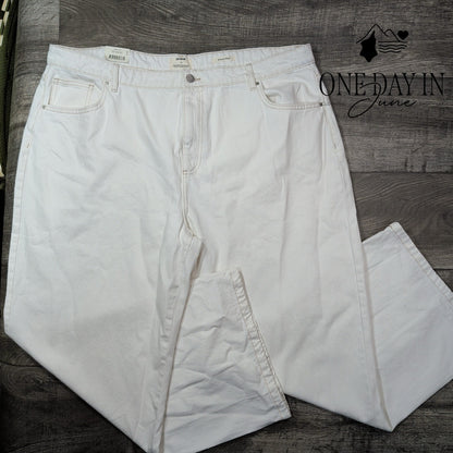 Cotton-On Mid Rise Relaxed Wide Leg Jeans Size 40X30