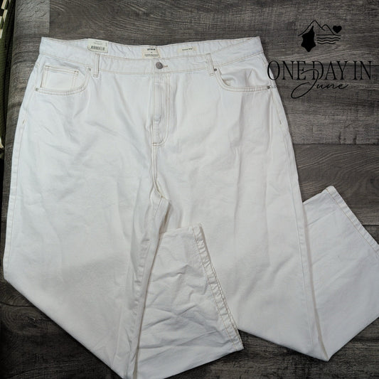 Cotton-On Mid Rise Relaxed Wide Leg Jeans Size 40X30