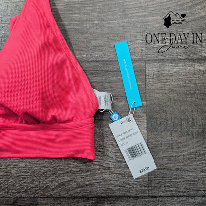 Bleu Rod Beattie Tie Back Halter Bikini Top Size 14