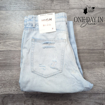 Gogo Jeans High Rise Straight Leg Jeans Size 9