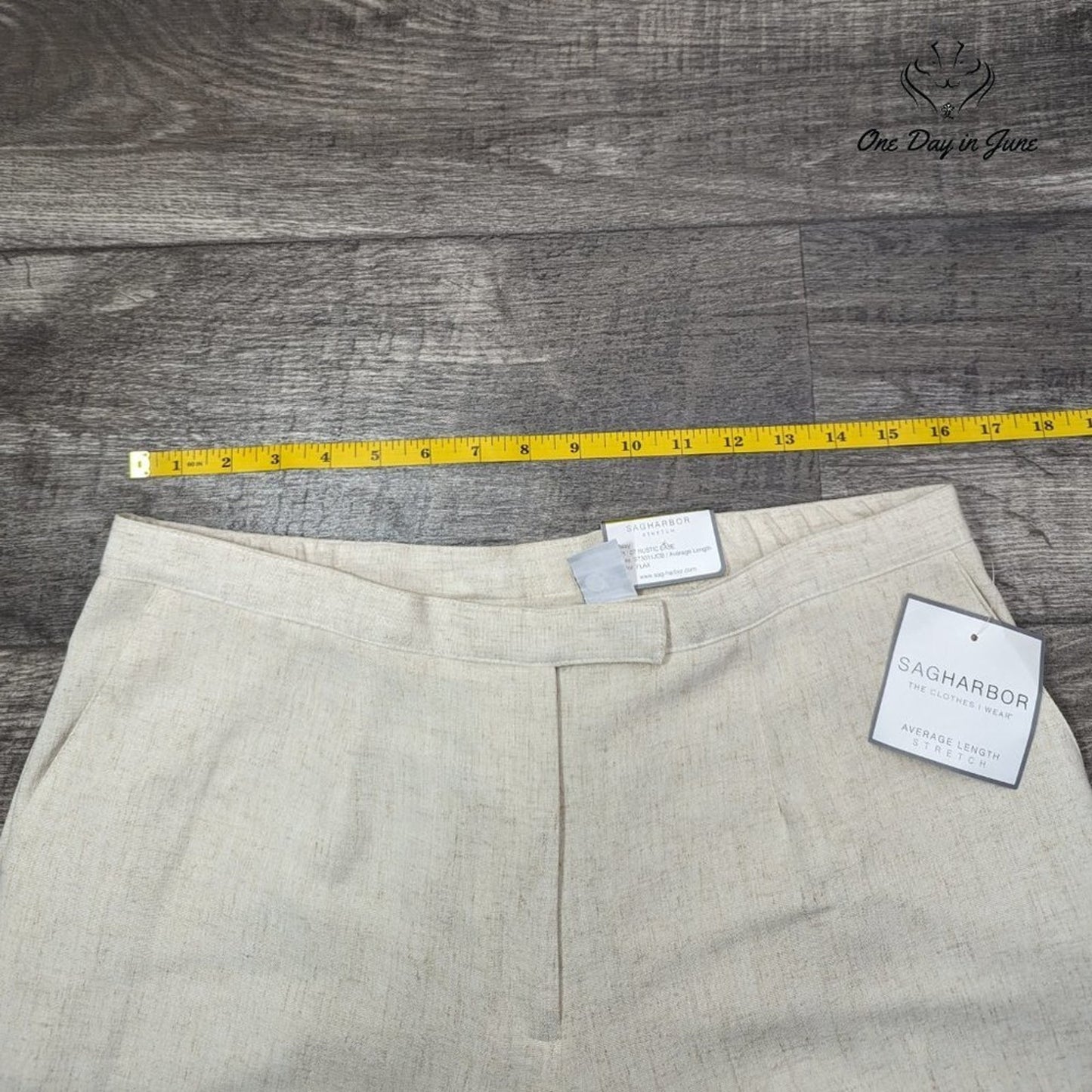 Sag Harbor Rustic Ease Casual Pants Size 14