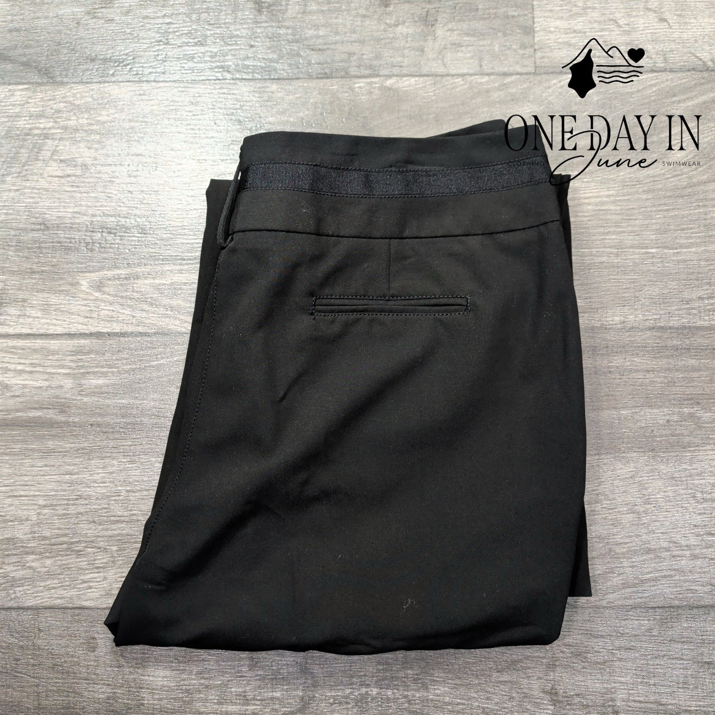 New Directions Slim Leg Dress Pants Black Stretch Career NWT $49 Size 16