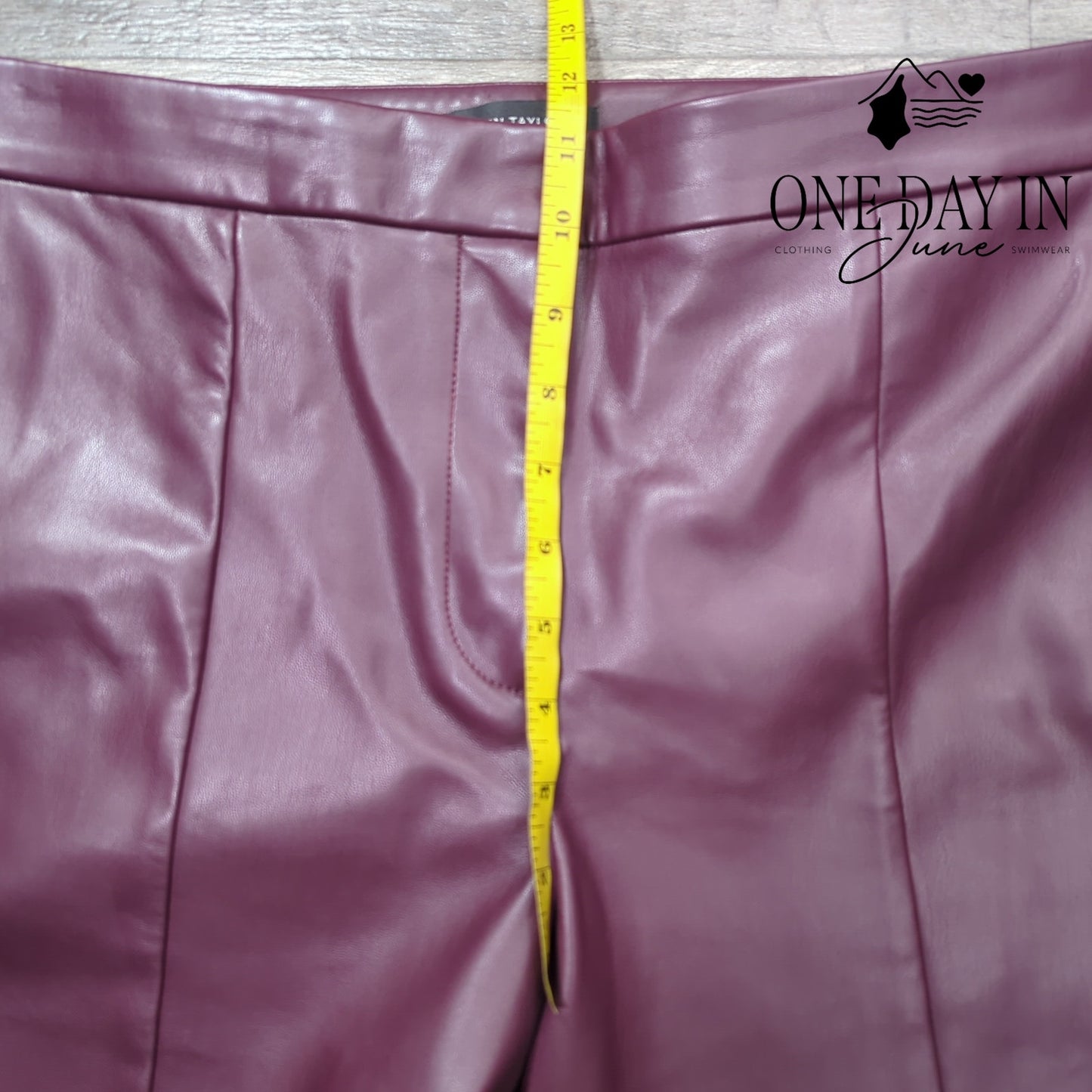 Ann Taylor Petite Eva Faux Leather Pants Size 12P