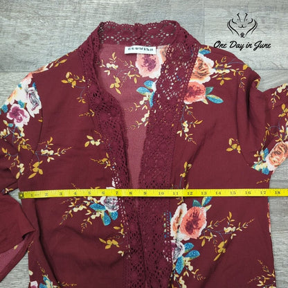 Ecowish Bell Sleeve Boho Top Size S