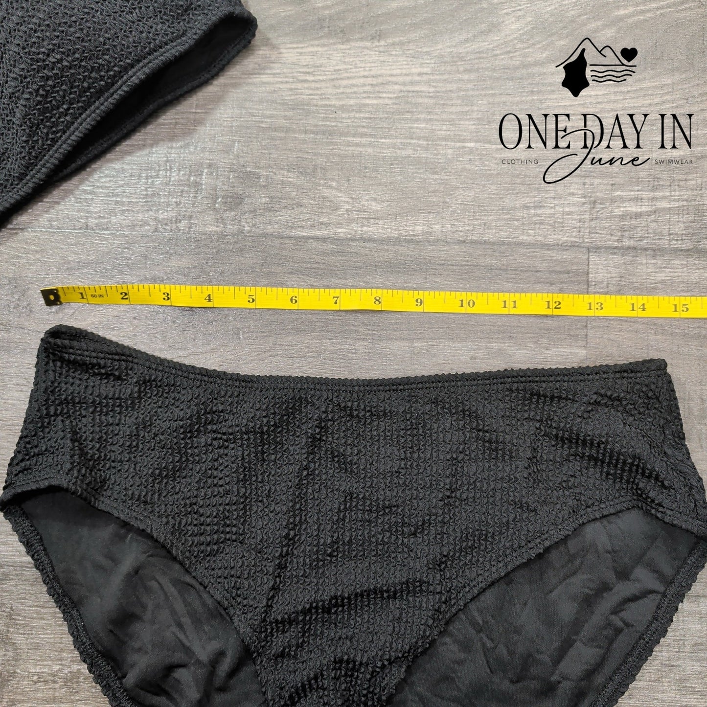 Pfreesea Textured One Shoulder Bikini Swimsuit Size XL