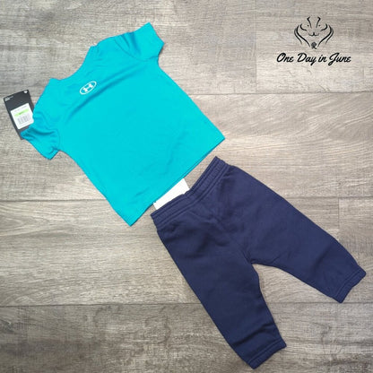 Under Armour Short Sleeve Sweatpants Set Size 3/6 M