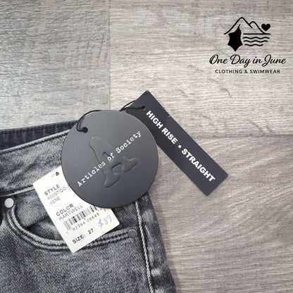 Articles of Society Super Soft High Rise Straight Jeans Size 27 (4)