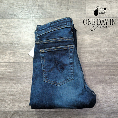 AG Adriano Goldschmied Straight Leg Jeans Dark Wash Blue NWT Size 4 (27)