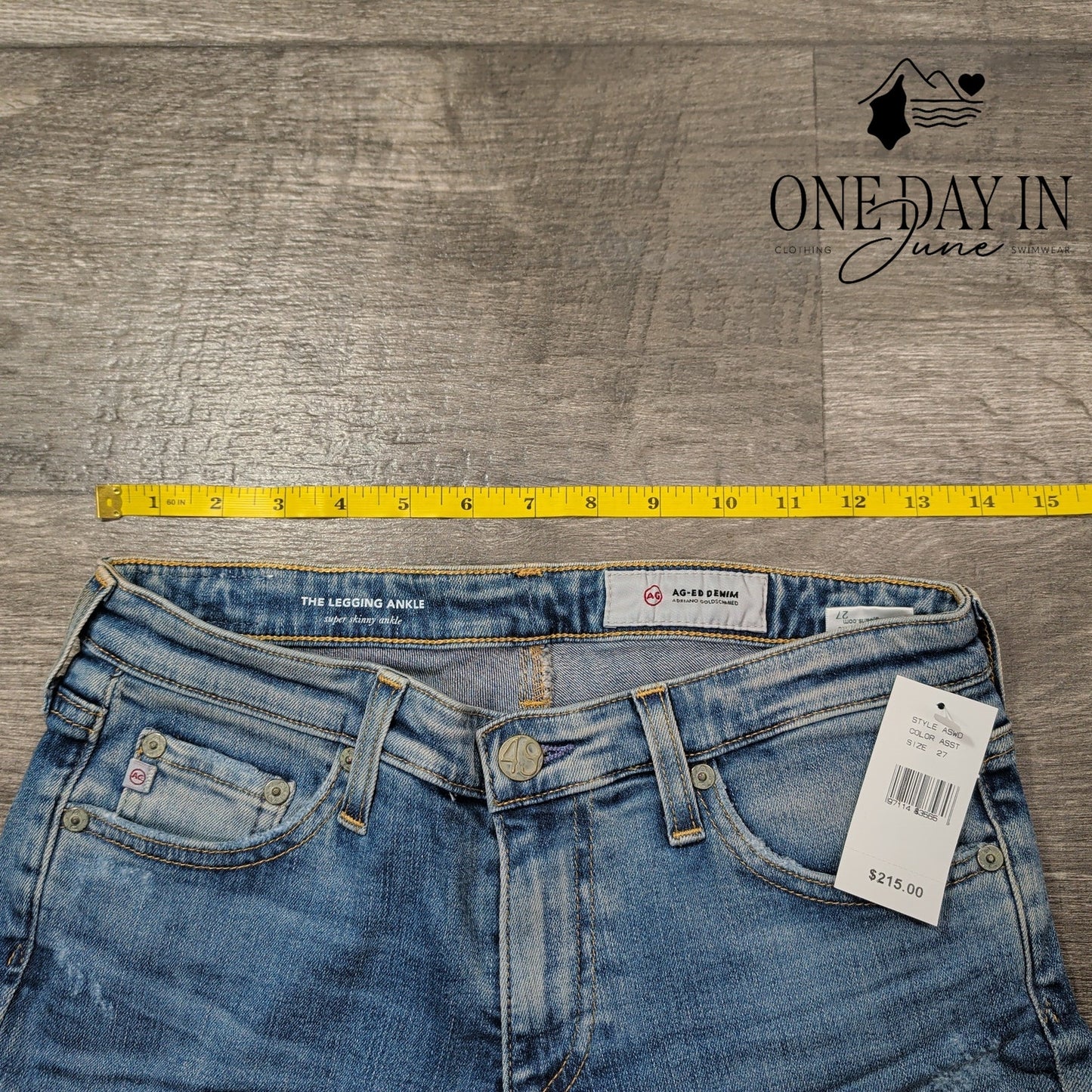 AG Adriano Goldschmied The Legging Ankle Super Skinny Jeans NWT $215 Size 4 (27)
