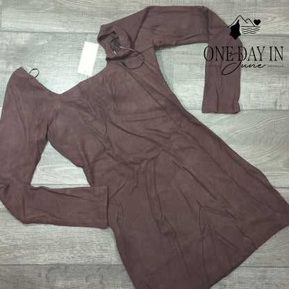 Edit by Nine Long Sleeve Bodycon Ribbed Mini Dress Size L