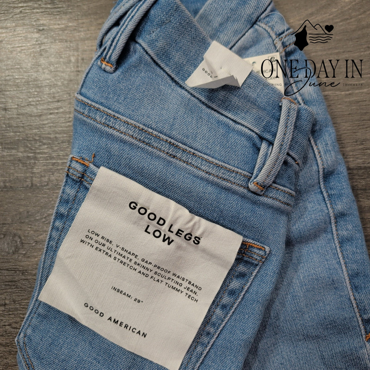 Good American Good Legs Low Crop Distressed Skinny Jeans NWT Size 2 (26)