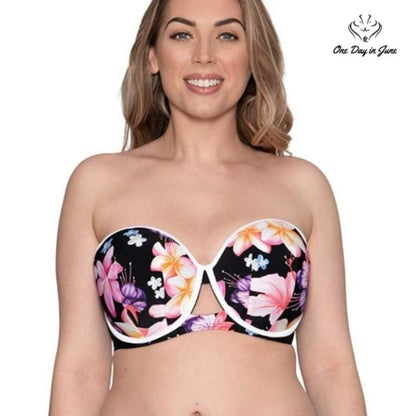 Curvy Kate Standard Tropicana Bandeau Bikini Top Swimsuit Size 40L