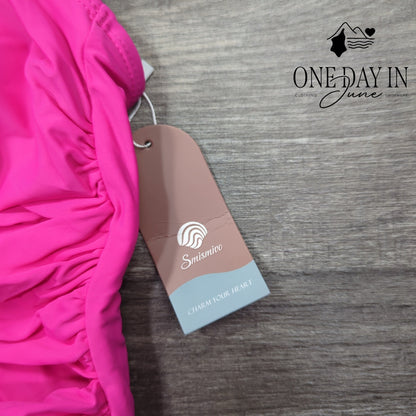 Smismivo Twist Front One Piece Swimsuit Size L