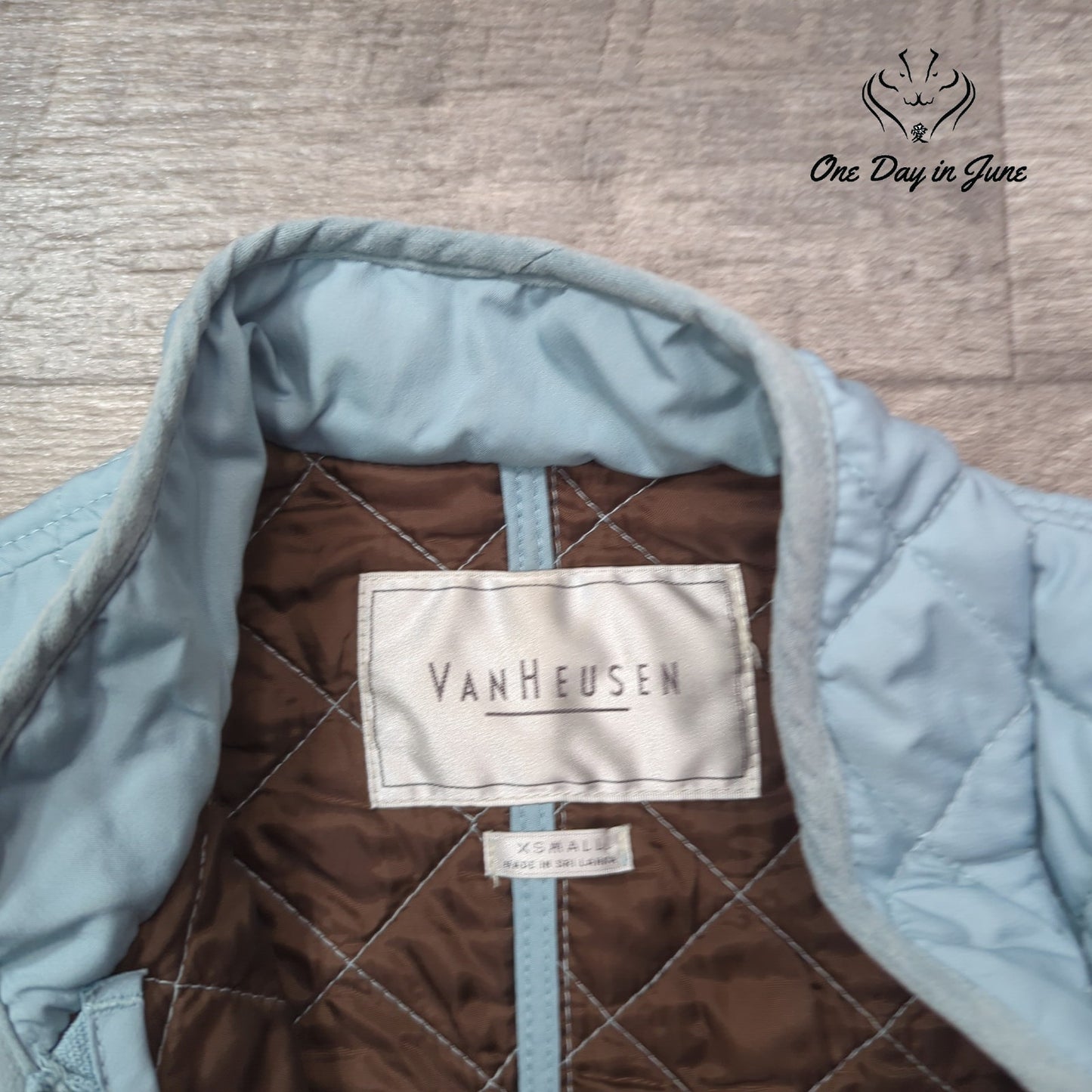 Van Heusen Quilted Zip Front Vest Size XS