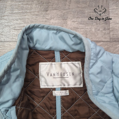 Van Heusen Quilted Zip Front Vest Size XS