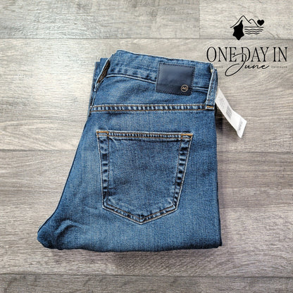 AG Adriano Goldschmied Straight Crop Jeans Medium Wash NWT $215 Size 4 (27)