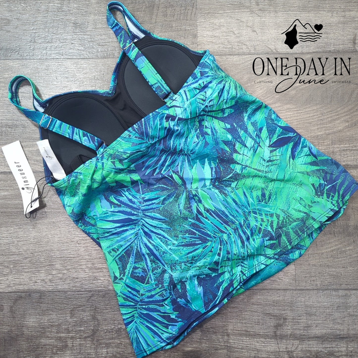 Minxueer Tropical Tankini Top Size 10